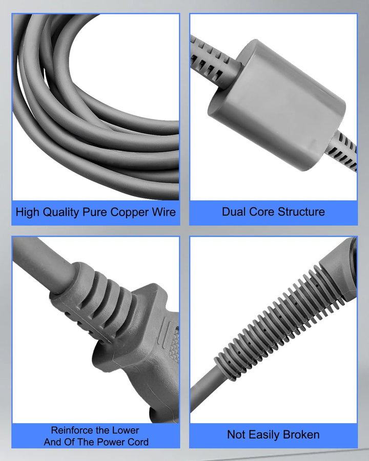 Curly Hair Rod Power Cord Fit for Dyson HS01 Airwrap Hair Styler, 269.2 cm Curling Iron AC Charger R