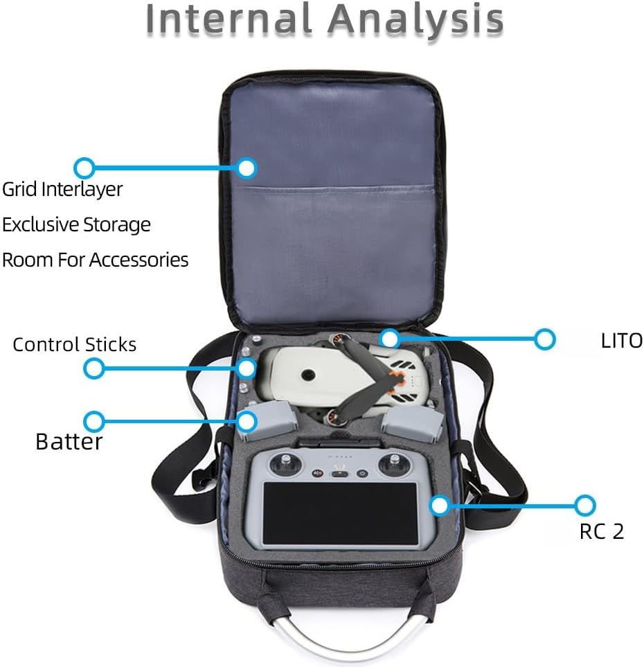 Tragetasche für DJI Lito X1 / Lito 1, tragbare Reise-Schutzhülle mit Schultergurt, Aufbewahrungstasc