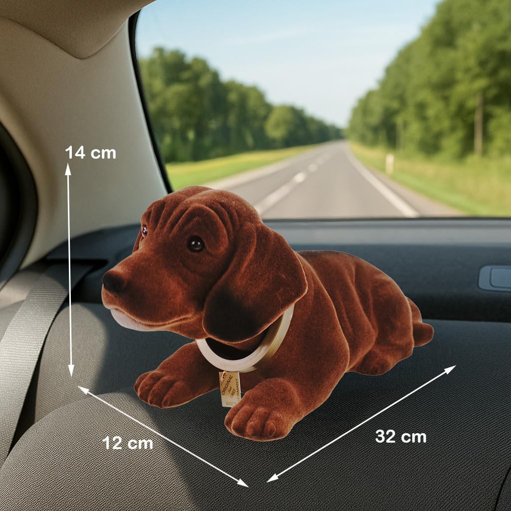 Rakso Oskar Schneider GmbH & Co. KG Wackeldackel 32 cm Wackelkopfhund Dackel Hund Figur Made in Germ