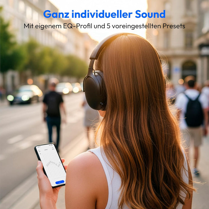 MEDION Over Ear Kopfhörer HX-1 Plus (kabellos, Feed Forward Noise Cancelling, Bluetooth 6.0, Wireles