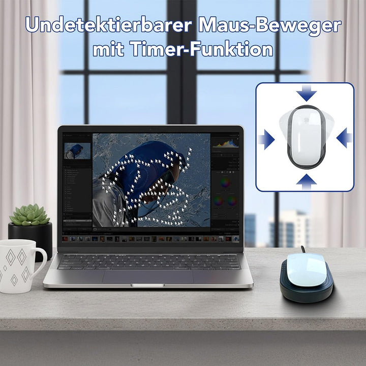 Mausbeweger: Undetektierbarer Maus-Jiggler mit EIN/Aus-Schalter und Timerfunktion (Maus-Jiggler mit