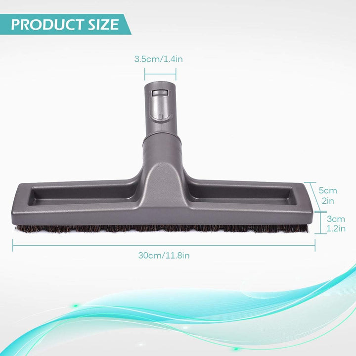 KEEPOW Flexible Parkettbürste, Bürste Passend für Dyson Staubsauger (mit Adapter für V7 V8 V10