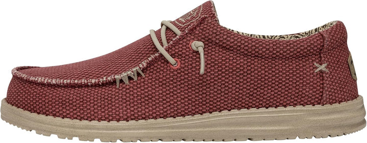Hey Dude Herren Wally Braided Mokassin, Rot