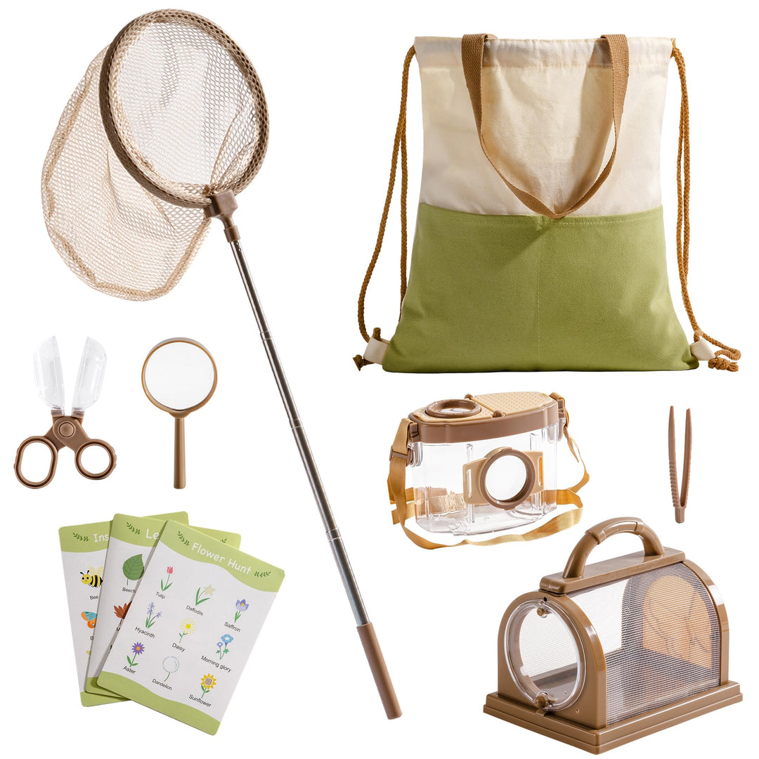 ROBOTIME Kids Explore Kit & Bug Catcher Kit, pädagogische Campingausrüstung für Kinder, Outdoor-Erku