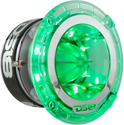 DS18 Car Audio Tweeter 1" Inch 300w Watt Dash Door Super Bullet PRO-TW4L Single RGB LED PRO-TW4L Ein