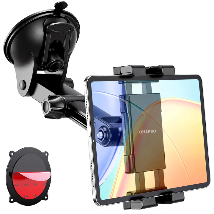 OHLPRO Tablet Halterung Auto für Armaturenbrett & Windschutzscheibe, Universelle Saugnapf iPad Halte