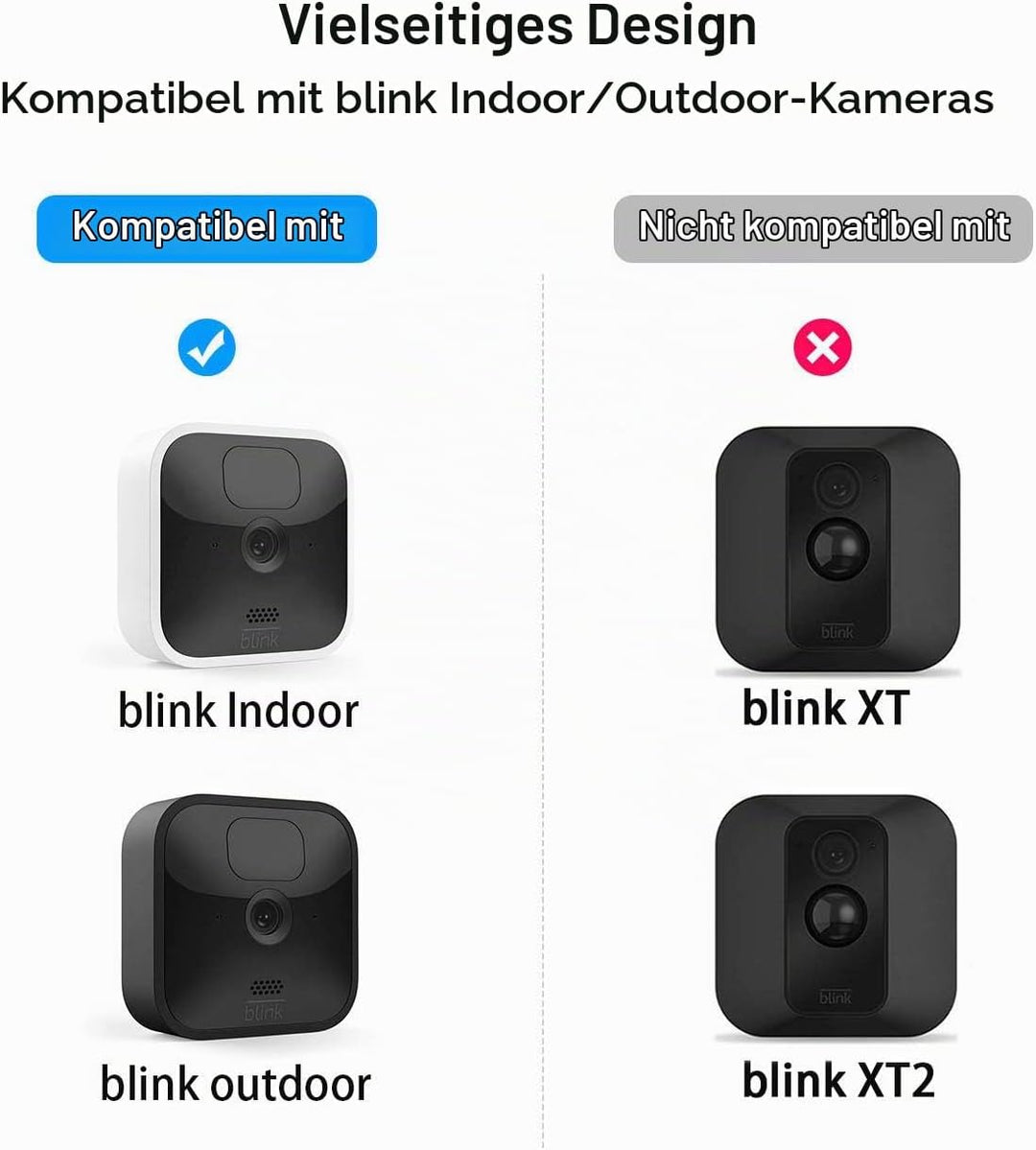 Blink Outdoor-Kamera Halterung, wetterfeste Schutzabdeckung und um verstellbare Halterung mit Blink