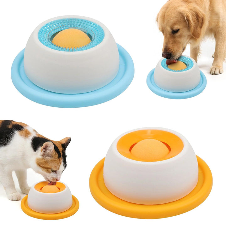 2 Stück Schleckball Hund, Smoothie Dog Schleckball für Hunde, Lick Sphere Bowl, Leckkugel Schleckspi