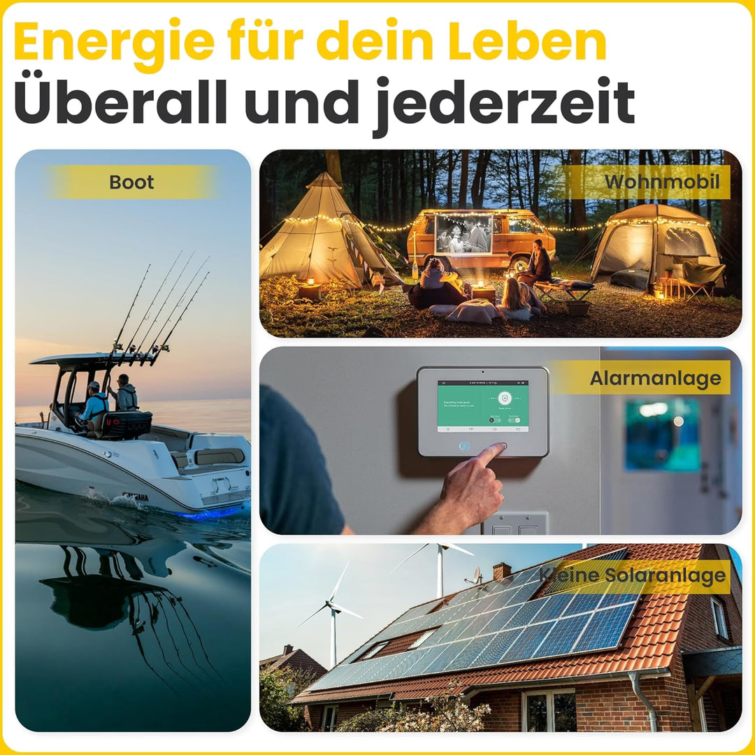 Offgridtec® 7Ah 12V Bleiakku AGM Zyklenfest USV Ersatz VRLA Batterie, 7Ah