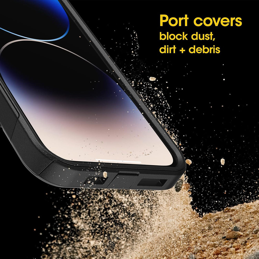 OtterBox Commuter-Serie für iPhone 14 Pro Max (nur) – Schwarz, 77-88444 Commuter Serie Schwarz, Comm