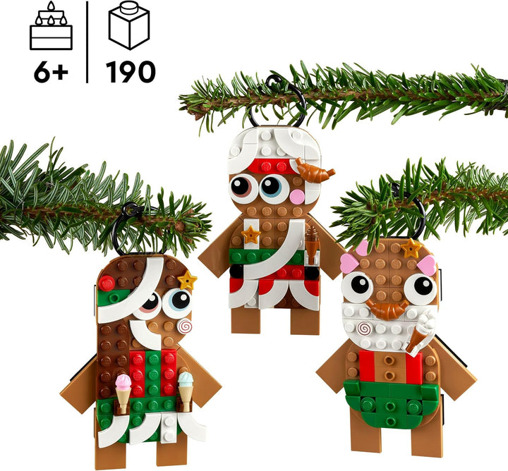 LEGO Lebkuchenmännchen Set, Spielzeug für Kinder ab 6 Jahren, Mädchen und Jungen, Geschenkidee zu We