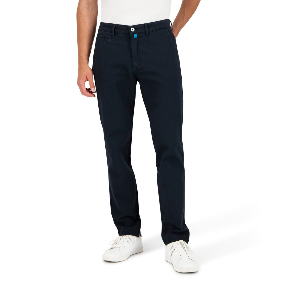 Pierre Cardin Herren Chino Futureflex Lyon | Männer Hose | Tapered Fit 30W / 34L Blau, 30W / 34L Bla