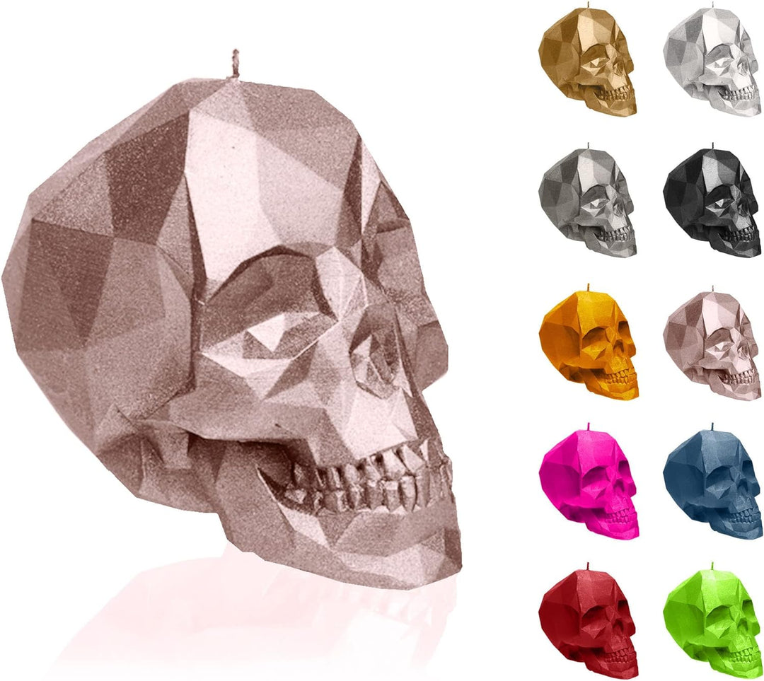 Candellana Skull Kerze - Totenkopf Kerze - Skull Deko - Totenkopf Deko - Halloween Deko - Gothic Dek
