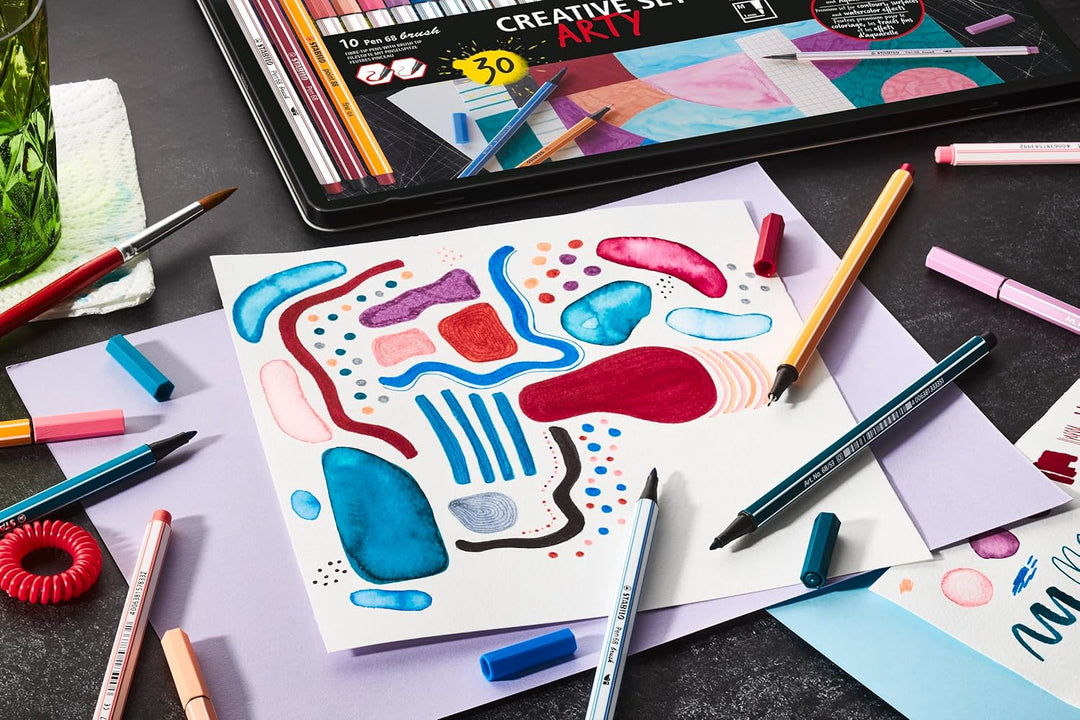 Premium-Filzstift mit Pinselspitze, Premium-Filzstift & Fineliner - STABILO Pen 68 brush, Pen 68 & p