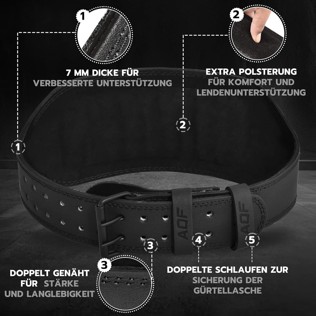 AQF Gewichthebergürtel - 4" 6" Breit Leder Lendenwirbelstütze Gepolsterte Lifting Belt, Gym Belt Mit