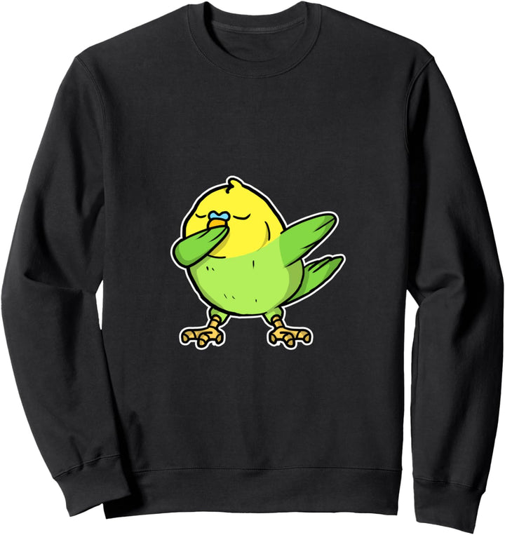 Lustiges Dabbing Wellensittich Geschenk Vogel Dab Dance Sweatshirt