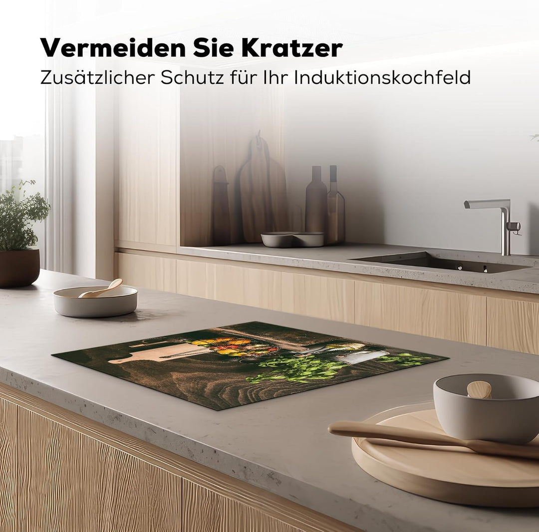 KitchenYeah© Herdabdeckplatte Einteilig Küche Ceranfeld Abdeckplatte Cerankochfeld Abdeckung Indukti