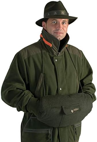 Hubertus Lodenmuff extrem geräuschlos Oliv/grün mit Membrane (wasserdicht - Winddicht - atmungsaktiv