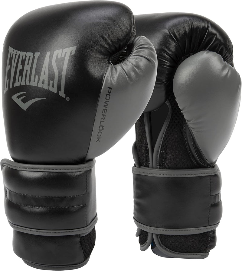 Everlast Unisex – Erwachsene Powerlock 2R Glove Handschuhe Schwarz 14oz, Schwarz 14oz