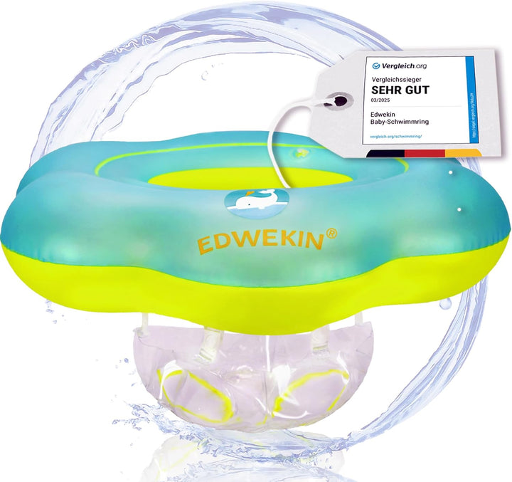 EDWEKIN® Baby Schwimmring, Mitwachsende Schwimmhilfe, Schwimmsitz Kleinkinder, Baby Float, Kinder Sc