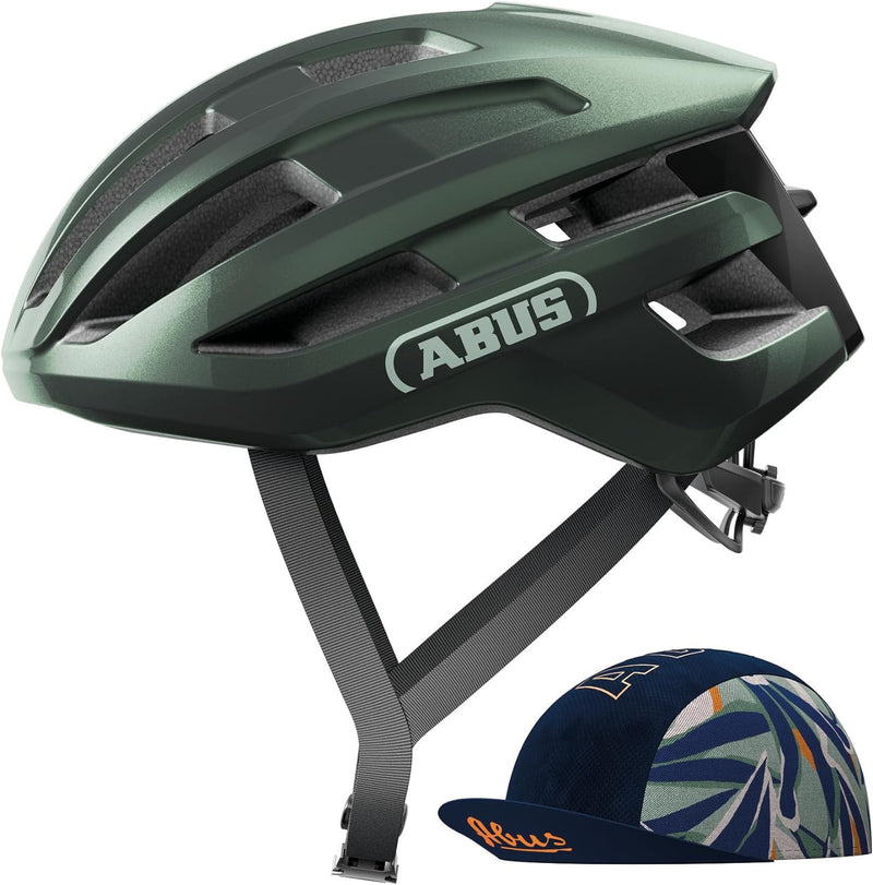 ABUS Rennradhelm PowerDome ACE - mit ABUS Race Cap - leichter Fahrradhelm mit cleverem Belüftungssys