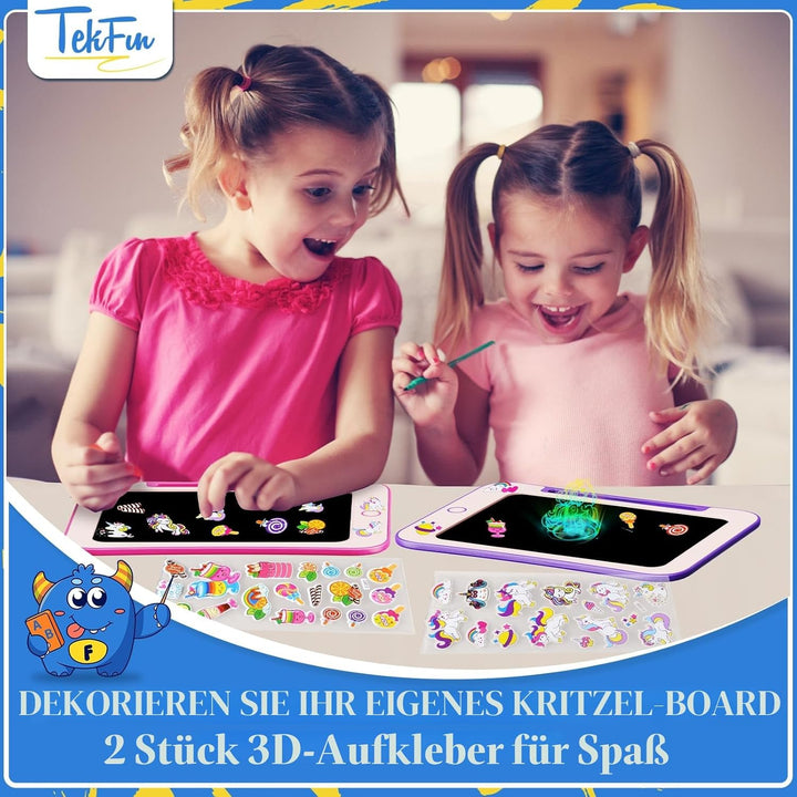 TEKFUN LCD Schreibtafel Kinder Spielzeug ab 3 4 5 6 7 Jahre alt Junge Mädchen, 8,5 Zoll Zaubertafel
