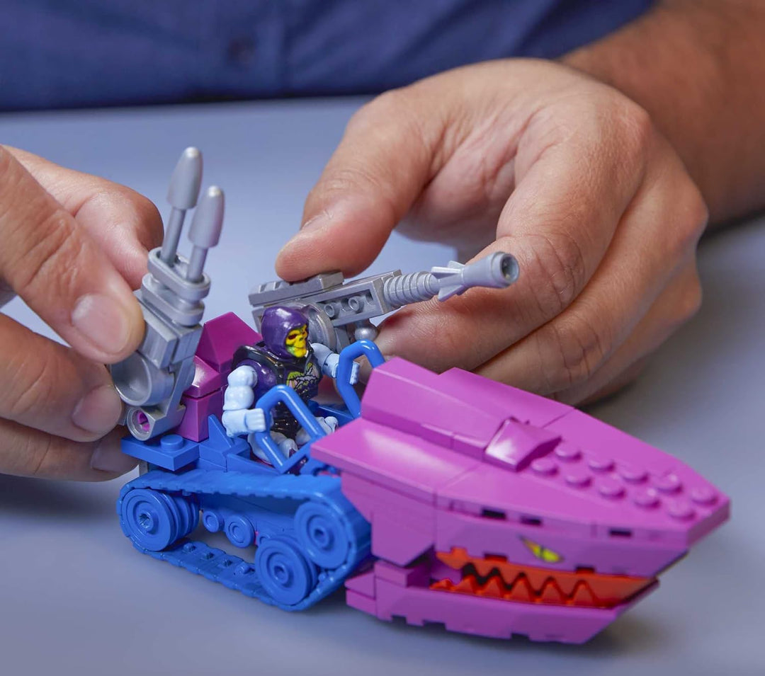 MEGA HDK07 - Construx Masters of The Universe Land Shark Kampfwagenbausatz, Motu, Bauspielzeug für K