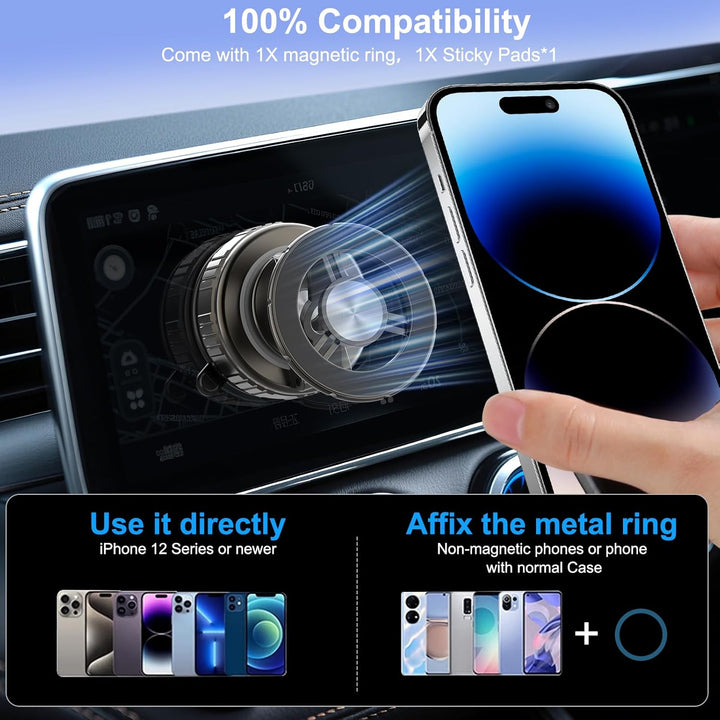 Vakuum Magnetischer Handyhalterung Auto für Handys Magsafe Autohalterung, 2025 Upgraded Magsafe Auto