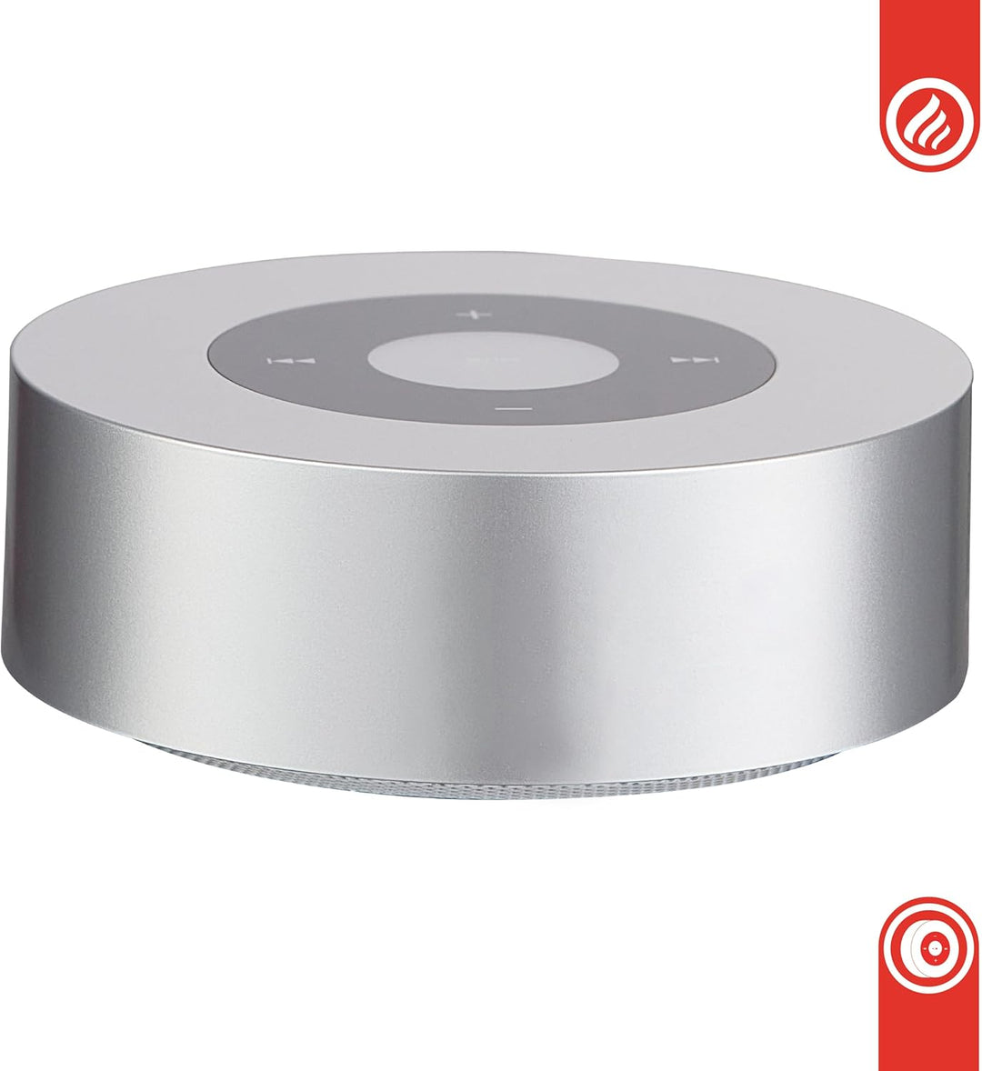 KAMINIO Knister Lautsprecher Moritz - Kraftvolle Soundbox mit Kaminfeuer-Tönen, Bluetooth, AUX, Mikr