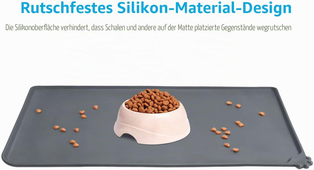 AUDWUD Silikon wasserdicht Hund und Katze Haustier Fütterung Matte,Anti-Rutsch-Tiernapf Matte,Hausti
