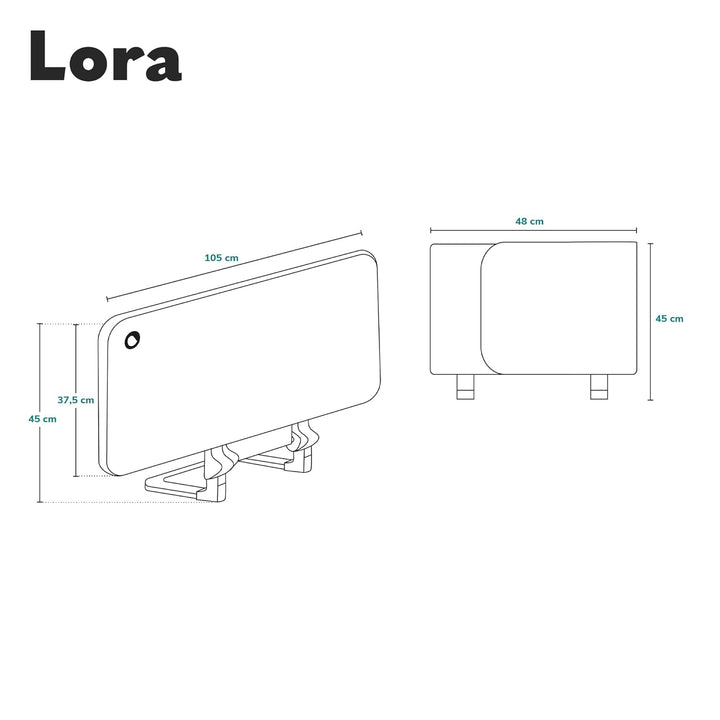 Lionelo Lora Tragbares Bettschutzgitter für Kinder, Neigungsverstellung bis 180°, klappbares Schutzg