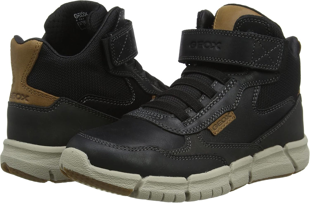 Geox Jungen J Flexyper Boy E Backpacking Boot 29 EU Schwarz, 29 EU Schwarz