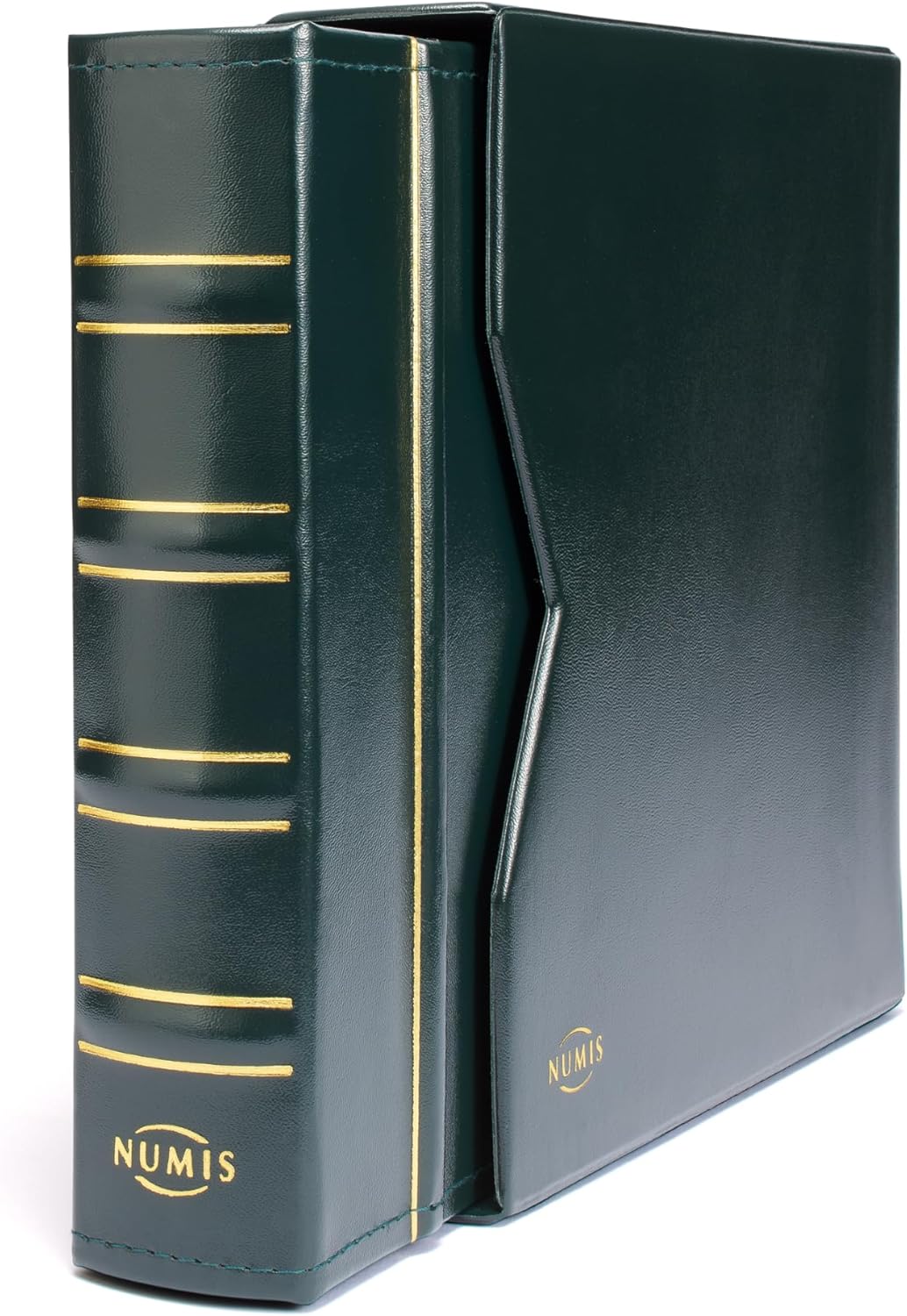 Leuchtturm 301280 Münzalbum NUMIS Classic - inkl. Schutzkassette & 5 Hüllen für Münzen mit Ø 44, 34,