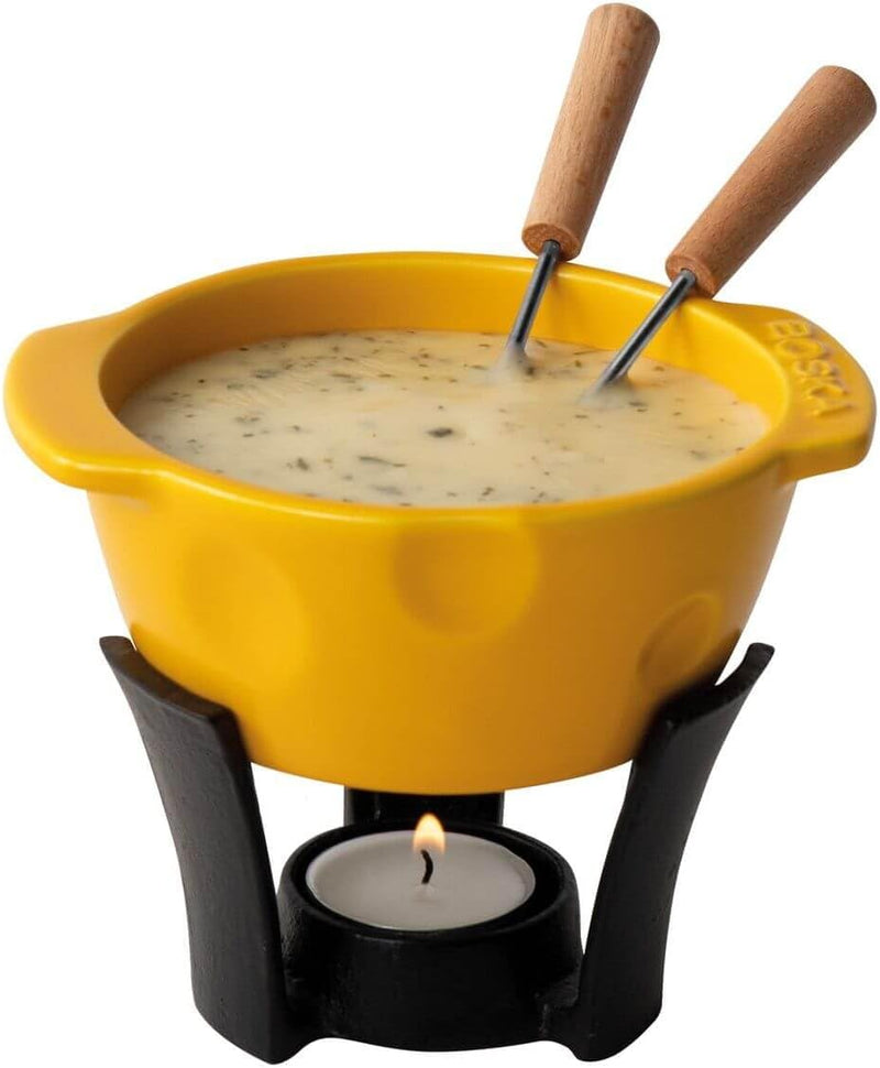 Boska Fondue-Set Mini Cheesy/Für Käsefondue und Sosse / 300 ml/Spülmaschinenfester Fonduetopf