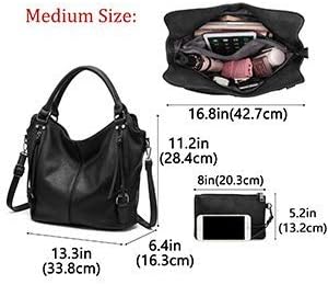 Realer Damen Handtaschen Mittel Shopper Lederhandtasche Schultertasche Umhängetasche Geldbörse Hobo
