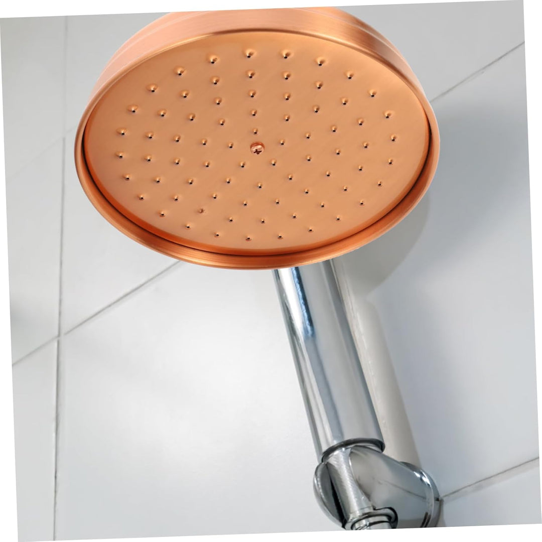 Cabilock Kupfer Duschkopf Round Dusche Sprinkler Niederschlag Duschkopf Retro Bad Regen für Zuhause