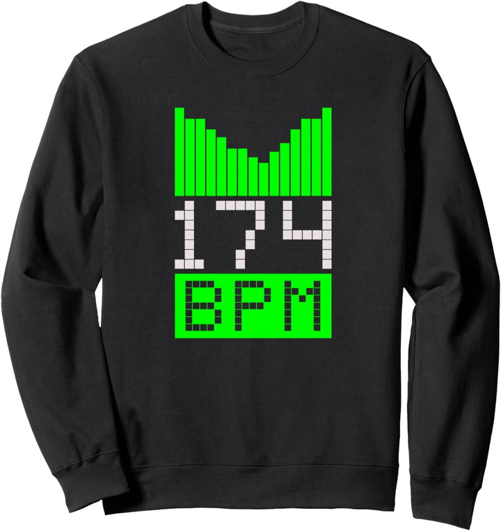 Drum & Bass 174 BPM - Jungle DNB Neurofunk DJ Party Festival Sweatshirt