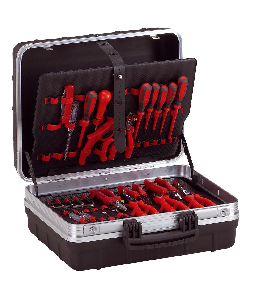 GT Line ATOMIK215PEL - Maleta portaherramientas con compartimentos elásticos