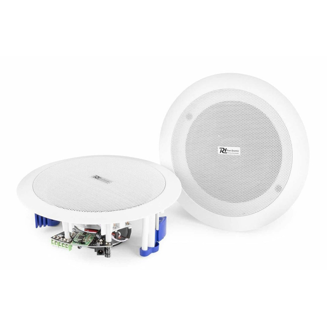 Power Dynamics CSBT60 Deckenlautsprecher Bluetooth Set, 120 Watt Paar, 2-Wege Einbaulautsprecher Dec