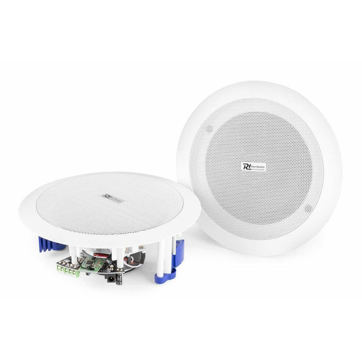 Power Dynamics CSBT60 Deckenlautsprecher Bluetooth Set, 120 Watt Paar, 2-Wege Einbaulautsprecher Dec