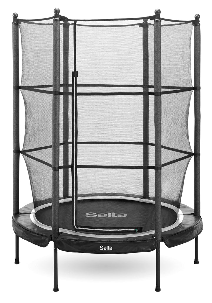 Salta junior - Ø 140 cm - TÜV geprüft - schwarz/pink - Gartentrampolin Outdoor Minitrampolin Kindert