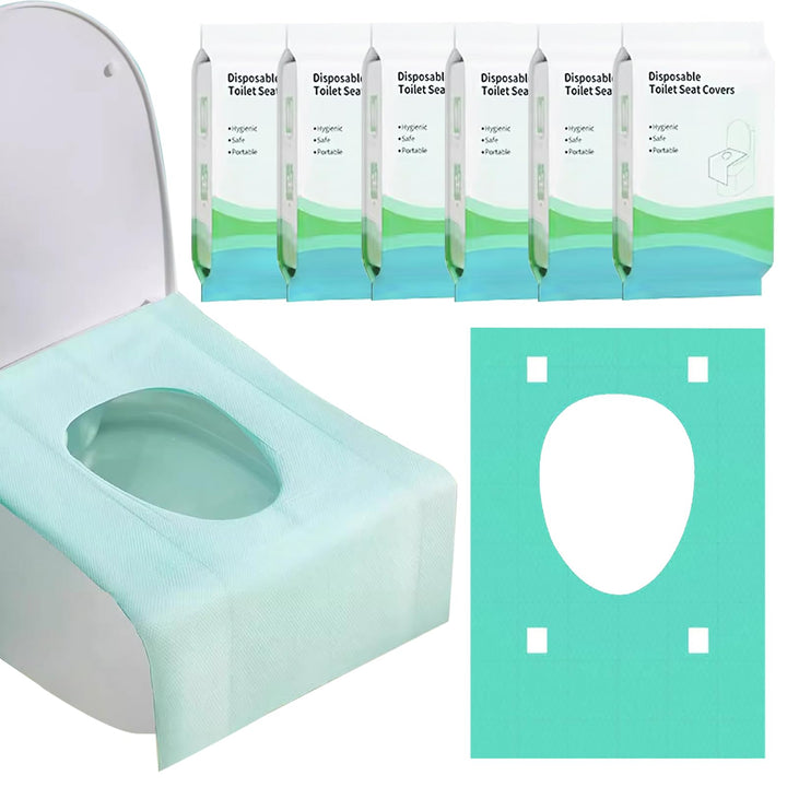 60 Stück Einweg Toilettenauflage, Einweg Toilette Auflage,Toiletten Sitzbezug für Kinder und Erwachs