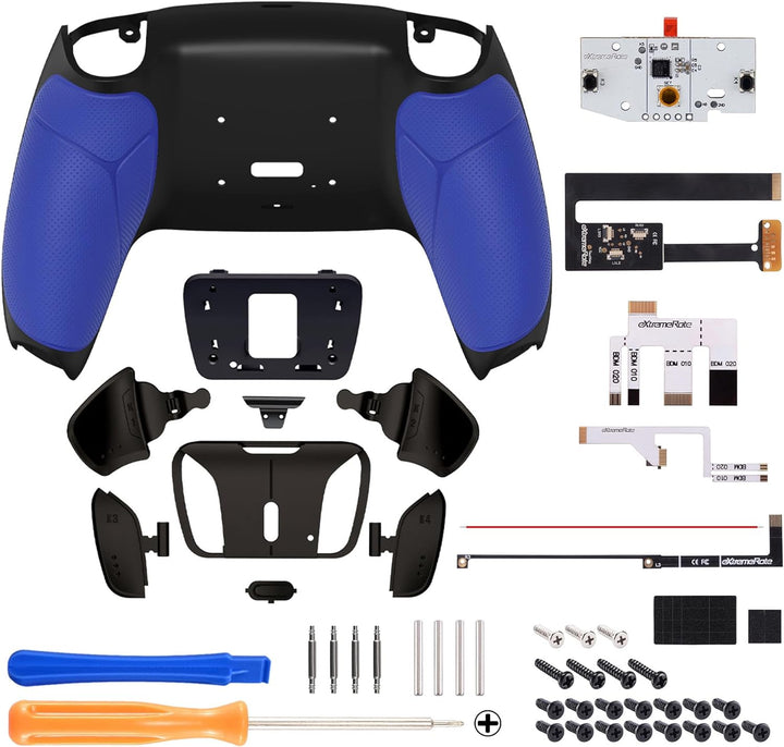 eXtremeRate Programmierbar RISE4 Remap Kit für ps5 Controller BDM-010/020,Real Metal Buttons(RMB) Re