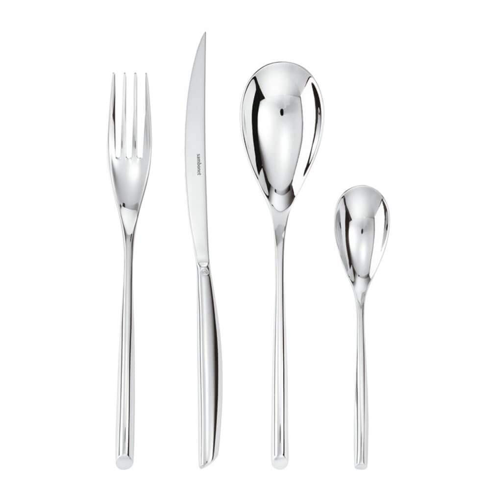 Rosenthal - Sambonet - Besteck-Set, Steakbesteck - 24tlg. - Bamboo - Edelstahl 18/10