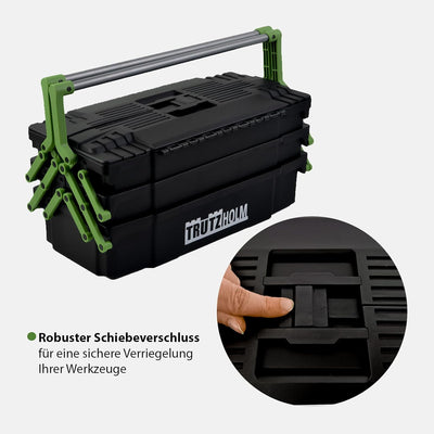 TRUTZHOLM Werkzeugkiste Werkzeugbox Werkzeugkoffer Werkzeugkasten Werkstattkiste Toolbox Organizer f