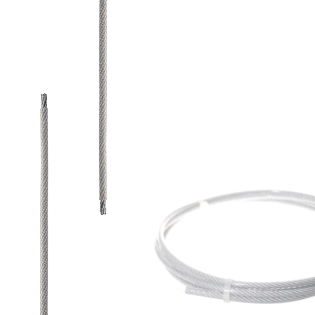 Drahtseile24 Drahtseil Stahlseil ummantelt – ummanteltes Stahlseil | 3mm – 12mm | 0,5m – 200m | Ø 3m