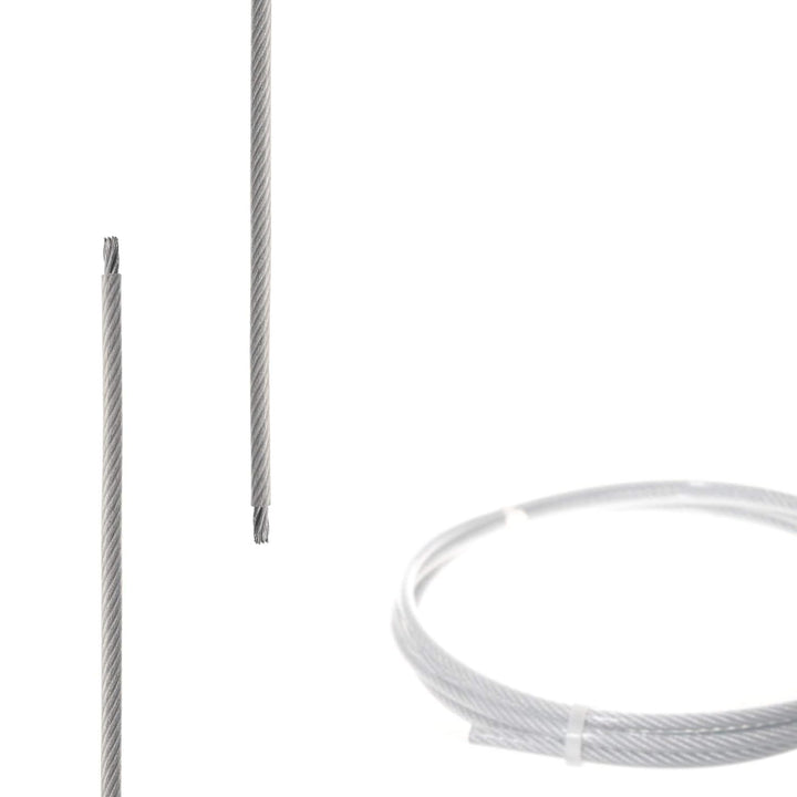 Drahtseile24 Drahtseil Stahlseil ummantelt – ummanteltes Stahlseil | 3mm – 12mm | 0,5m – 200m | Ø 3m