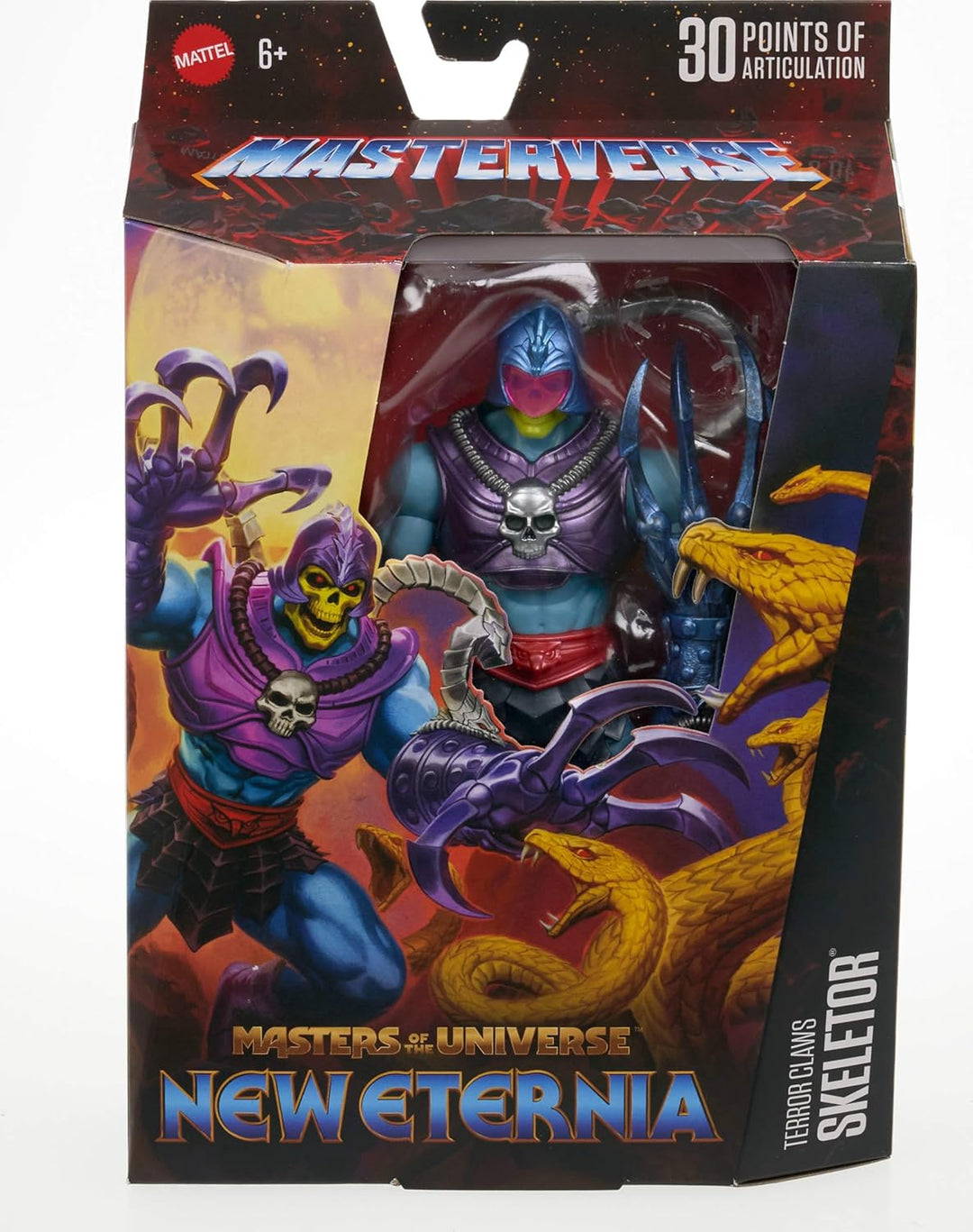 Masters of The Universe Masterverse Terror Claws Skeletor-Actionfigur, 30 Bewegungspunkte, ca. 18 cm