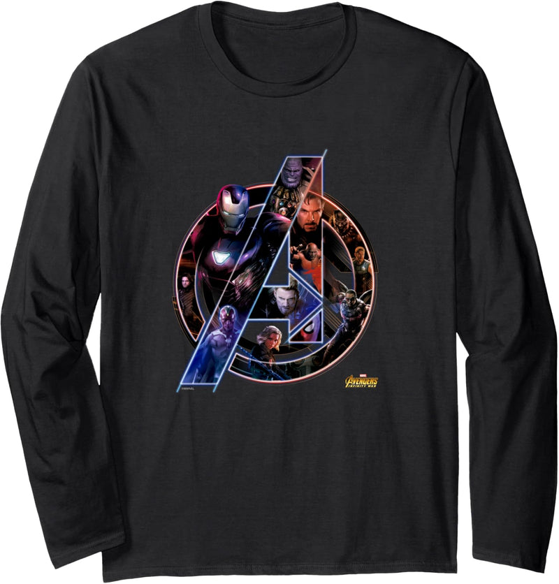 Marvel Avengers Infinity War Neon Team Langarmshirt