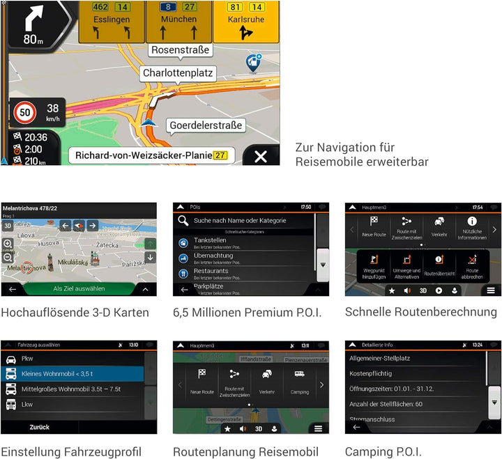Xzent X-F270: Infotainer, 2 Din Mediencenter für FIAT Ducato, Multimedia mit 20,3 cm / 8“ Touchscree